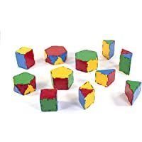 Miniland - Conexion: Set prismas- 84 Piezas en Bote con asa (32123)